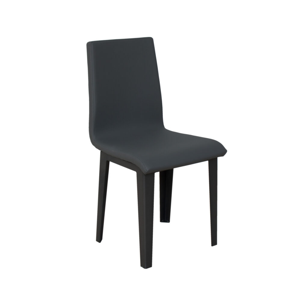 Sedia Armida gambe Antracite cuscino grigio 11