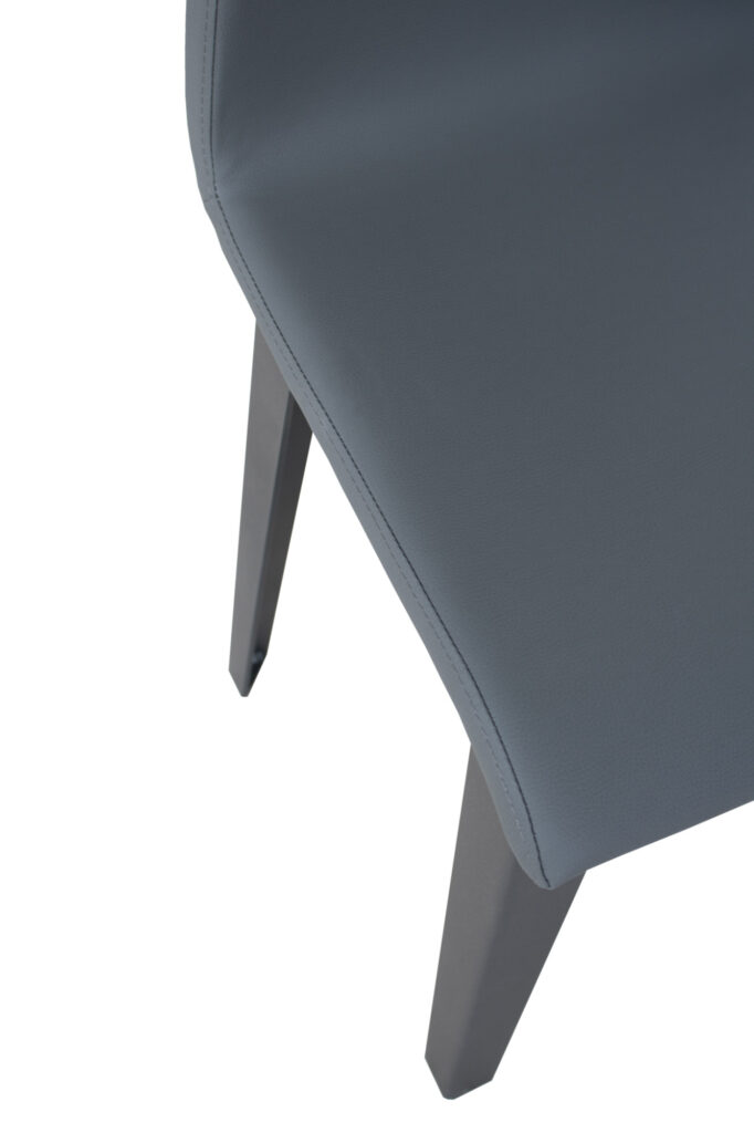 Sedia Armida gambe Antracite cuscino grigio 11