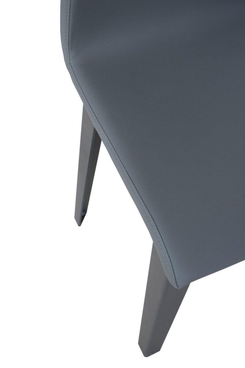 Sedia Armida gambe Antracite cuscino grigio 11