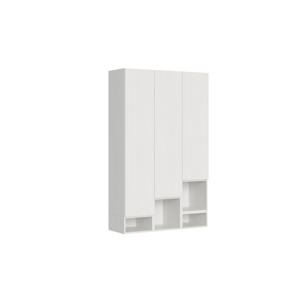 Composizione parete soggiorno Isoka A20 L.120 H 194 P.39,2