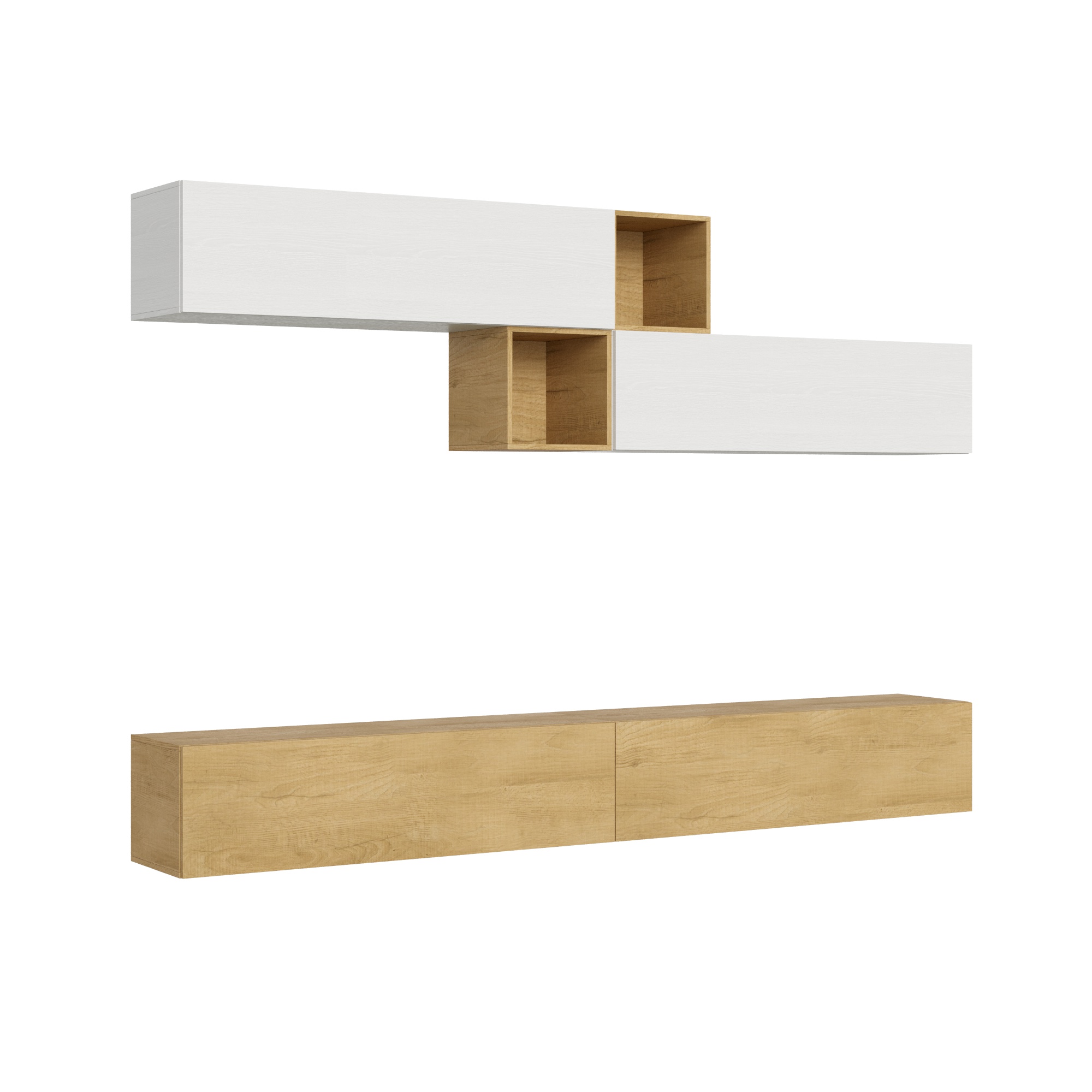 Composizione parete soggiorno Isoka A110 L.308 P.39,2 2 Composizione parete soggiorno Isoka A110 L.308 P.39,2