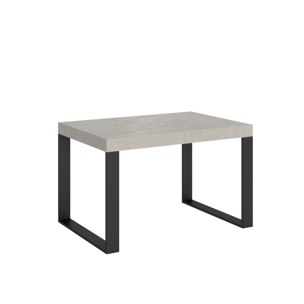 Tavolo allungabile 130/234x90 cm Tecno cashmere gambe antracite
