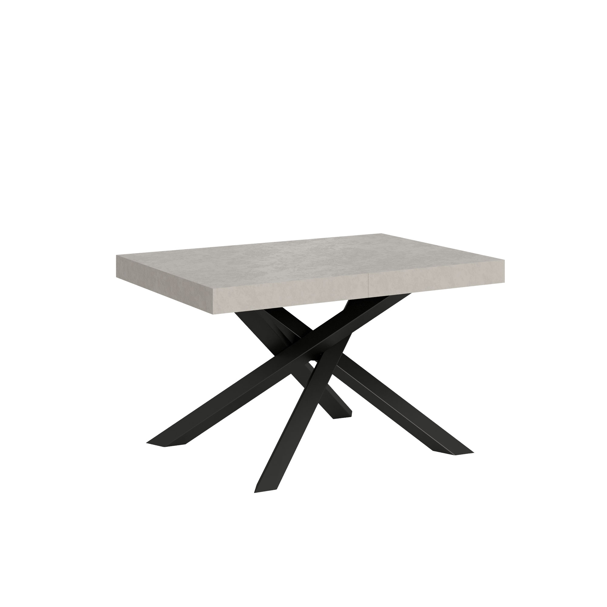 Tavolo allungabile 130/390x90 cm Volantis cashmere gambe antracite 7 Tavolo allungabile 130/234x90 cm Volantis cashmere gambe antracite