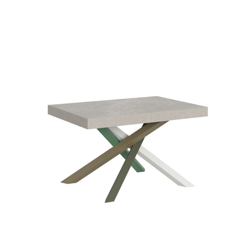 Tavolo allungabile 130/234x90 cm Volantis cashmere gambe multicolore 4/A