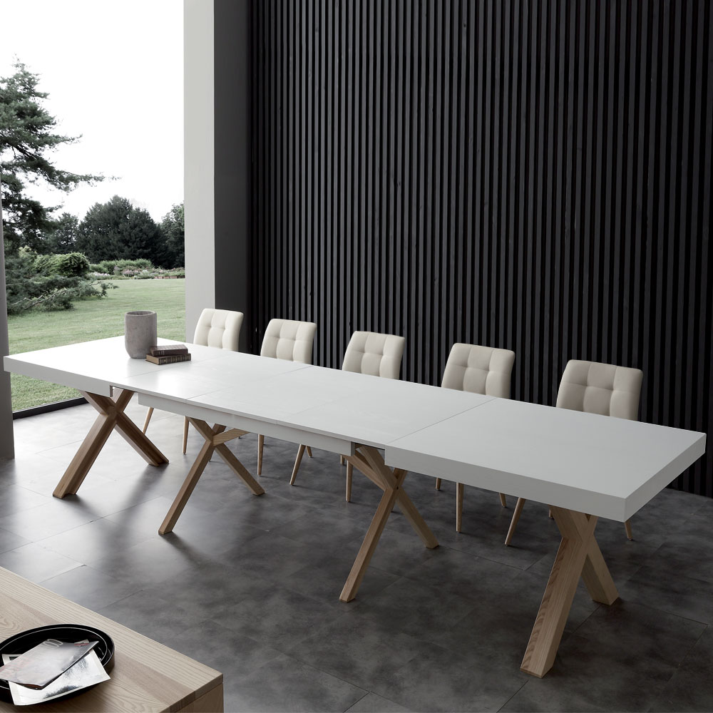 Tavolo allungabile Leonardo Bicolor La Seggiola - L 180/240/300/360 cm 4 Tavolo allungabile Leonardo Bicolor La Seggiola - foto 4