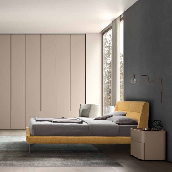 Letto Matrimoniale Imbottito Henry Maronese ACF - Design Italiano