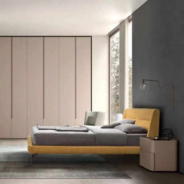 Letto Matrimoniale Imbottito Henry Maronese ACF - Design Italiano