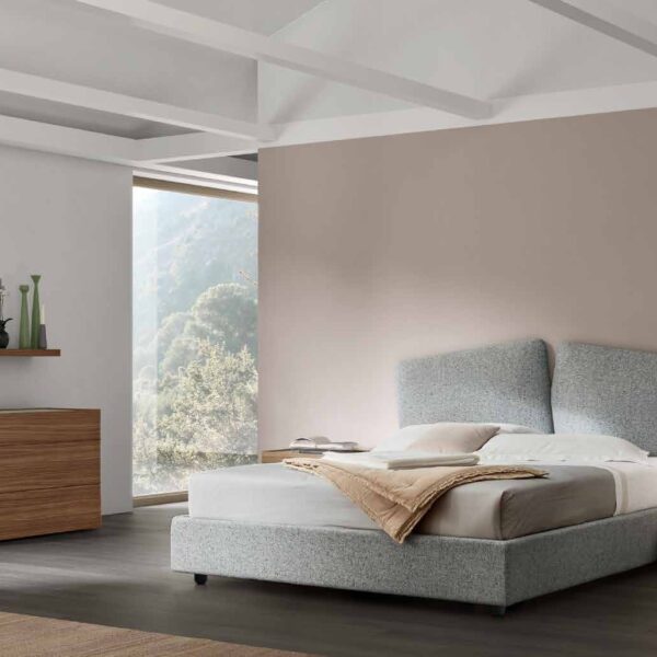 Letto Matrimoniale Imbottito Love Maronese ACF - Design Moderno